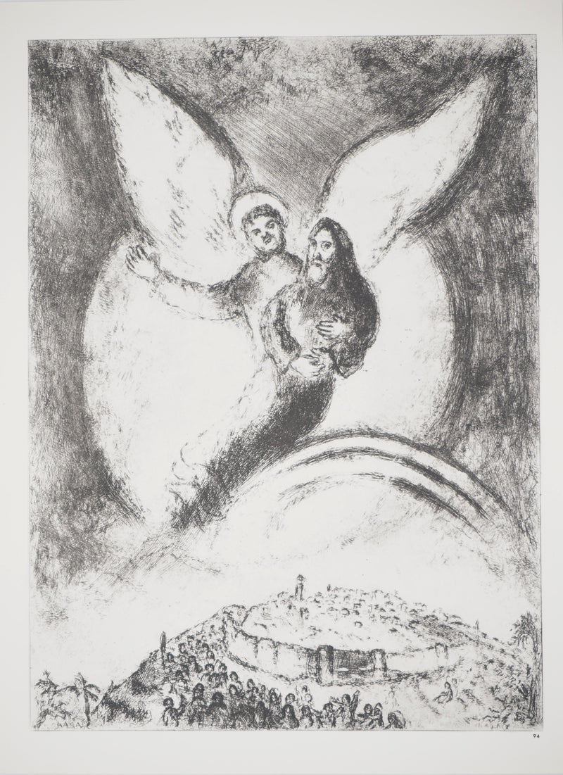 Marc CHAGALL : Jérusalem affranchie de Babylone, Héliogravure originale (vue générale) - Crédit photo : Galerie Art.Paris