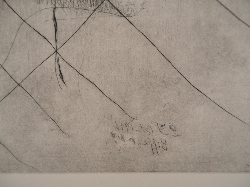 Pablo PICASSO : Saltimbanques : Tête de femme, Gravure originale (photo de détail 3) - Crédit photo : Galerie Art.Paris