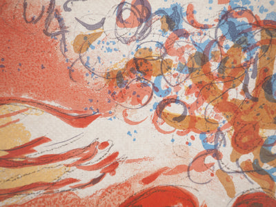 Marc CHAGALL : La Bible : Adam et Eve chassés du Paradis, Lithographie originale (photo de détail 5) - Crédit photo : Galerie Art.Paris