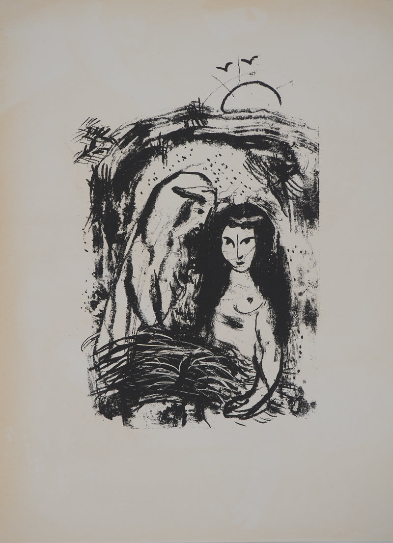 Marc CHAGALL : La Bible, Ruth et Booz endormis, Lithographie originale (photo de détail 7) - Crédit photo : Galerie Art.Paris