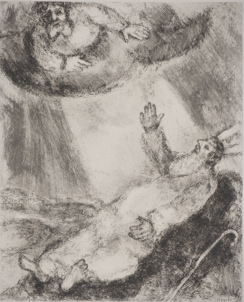 Marc CHAGALL : Mort de Moïse, c, Gravure originale (photo de détail 3) - Crédit photo : Galerie Art.Paris