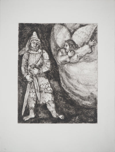 Marc CHAGALL : Passage du Jourdain, c, Gravure originale (vue générale) - Crédit photo : Galerie Art.Paris