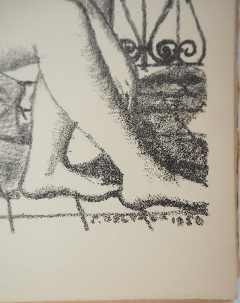 Paul DELVAUX : Nu pensi, Lithographie originale (photo de détail 6) - Crédit photo : Galerie Art.Paris