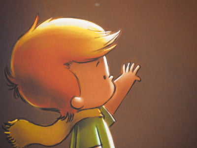 Antoine DE SAINT-EXUPERY et Jordi NEF : Le Petit Prince et le coucher de soleil, Lithographie signée