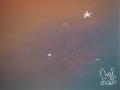 Antoine DE SAINT-EXUPERY et Jordi NEF : Le Petit Prince et le coucher de soleil, Lithographie signée