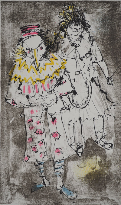 Jean JANSEM : Le carnaval, Lithographie originale (photo de détail 3) - Crédit photo : Galerie Art.Paris