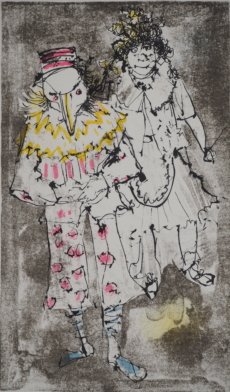 Jean JANSEM : Le carnaval, Lithographie originale (photo de détail 3) - Crédit photo : Galerie Art.Paris