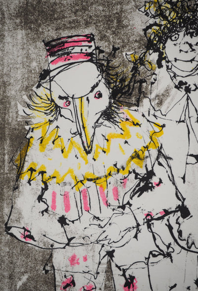 Jean JANSEM : Le carnaval, Lithographie originale (photo de détail 4) - Crédit photo : Galerie Art.Paris