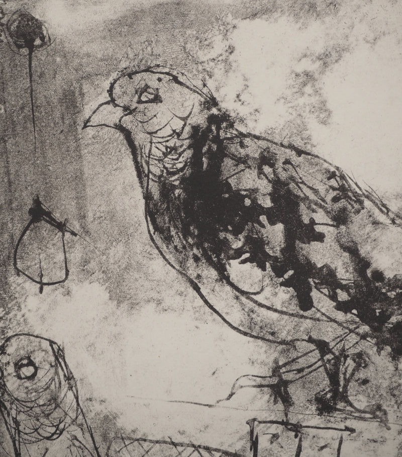 Jean JANSEM : Les oiseaux, Lithographie originale (photo de détail 4) - Crédit photo : Galerie Art.Paris