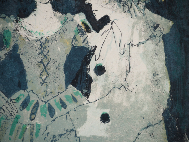 Jean JANSEM : Les amants au clair de lune, Lithographie originale (photo de détail 5) - Crédit photo : Galerie Art.Paris