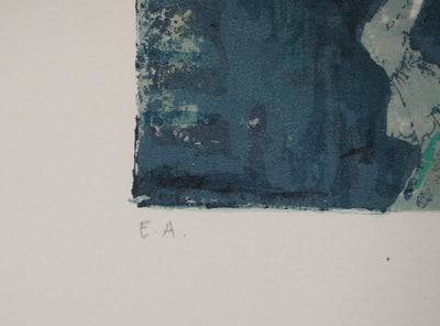 Jean JANSEM : Les amants au clair de lune, Lithographie originale (photo de détail 6) - Crédit photo : Galerie Art.Paris
