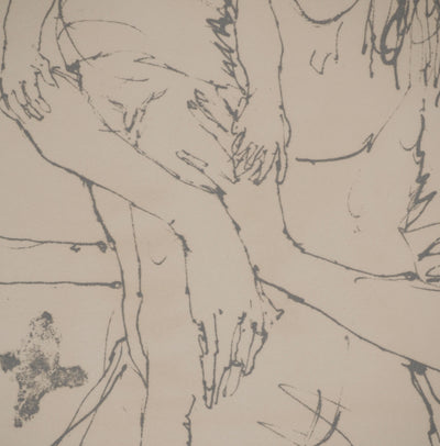 Jean JANSEM : Petit garçon et sa mère, Lithographie originale (photo de détail 5) - Crédit photo : Galerie Art.Paris