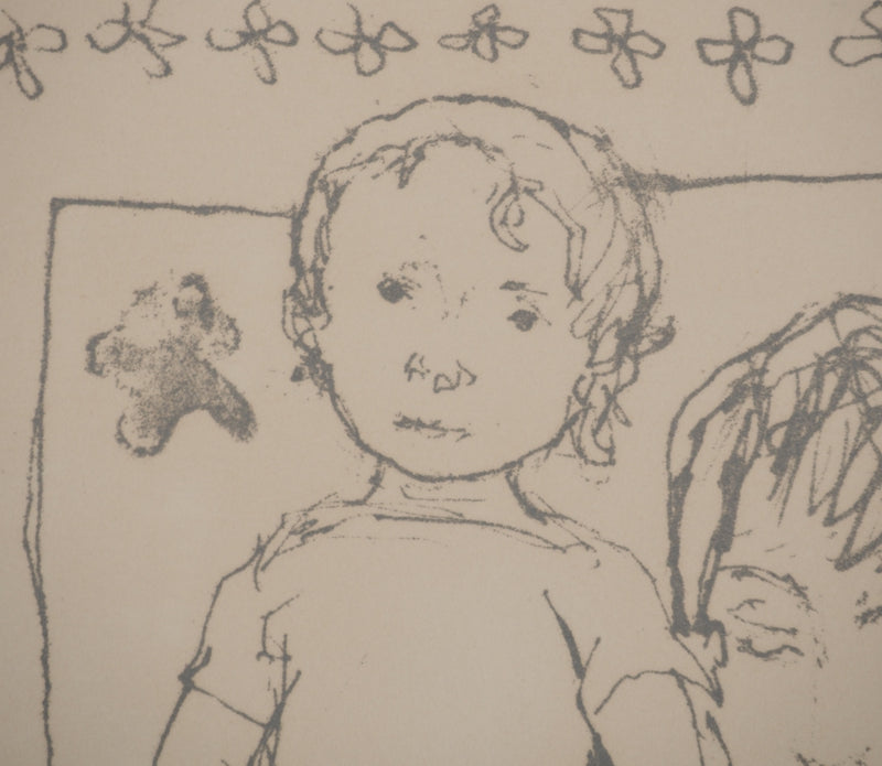 Jean JANSEM : Petit garçon et sa mère, Lithographie originale (photo de détail 6) - Crédit photo : Galerie Art.Paris