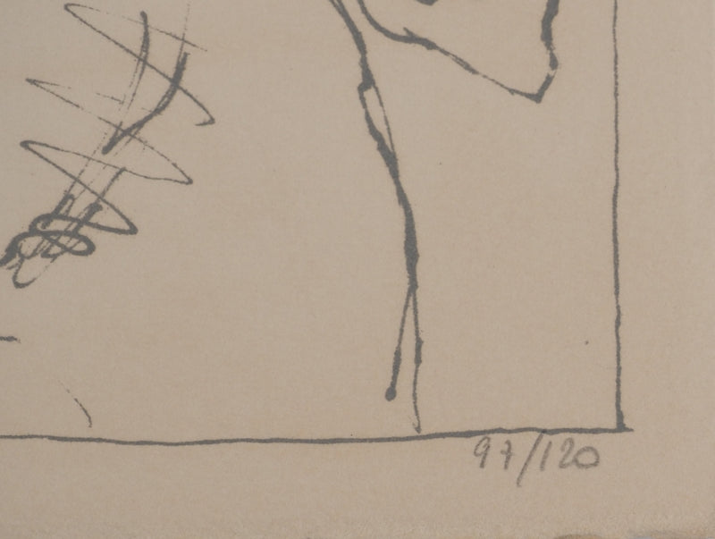 Jean JANSEM : Petit garçon et sa mère, Lithographie originale (photo de détail 7) - Crédit photo : Galerie Art.Paris