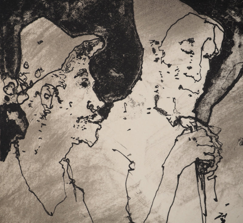Jean JANSEM : Les trois pèlerins, Lithographie originale (photo de détail 5) - Crédit photo : Galerie Art.Paris