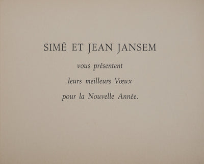 Jean JANSEM : Les trois pèlerins, Lithographie originale (photo de détail 6) - Crédit photo : Galerie Art.Paris