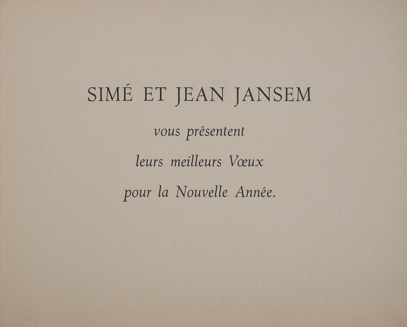Jean JANSEM : Les trois pèlerins, Lithographie originale (photo de détail 6) - Crédit photo : Galerie Art.Paris