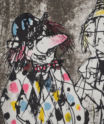 Jean JANSEM : L'Harlequin, Lithographie originale (photo de détail 4) - Crédit photo : Galerie Art.Paris