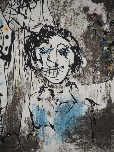 Jean JANSEM : L'Harlequin, Lithographie originale (photo de détail 5) - Crédit photo : Galerie Art.Paris