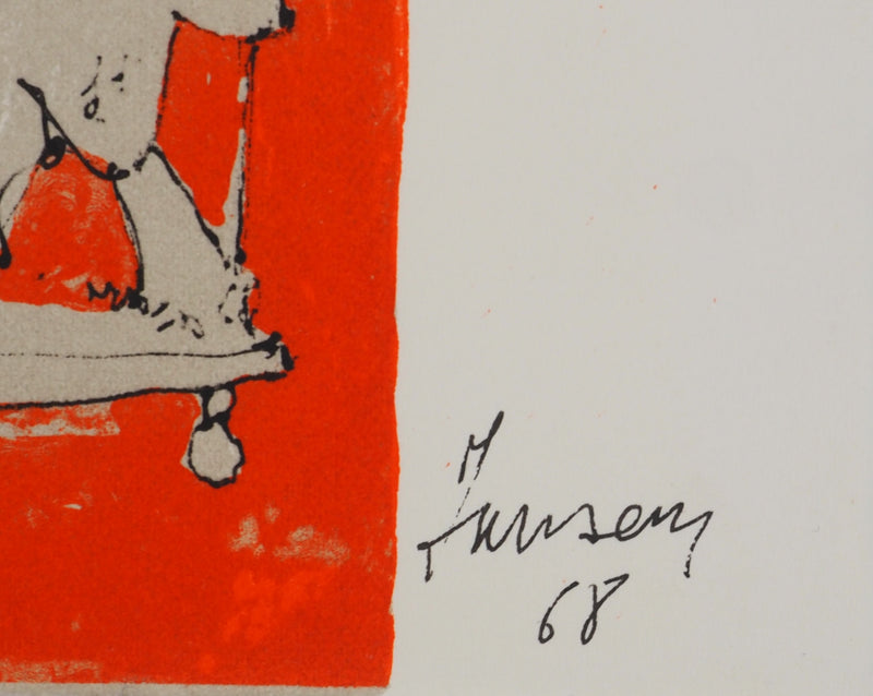 Jean JANSEM : Jouets, Lithographie originale (photo de détail 2) - Crédit photo : Galerie Art.Paris
