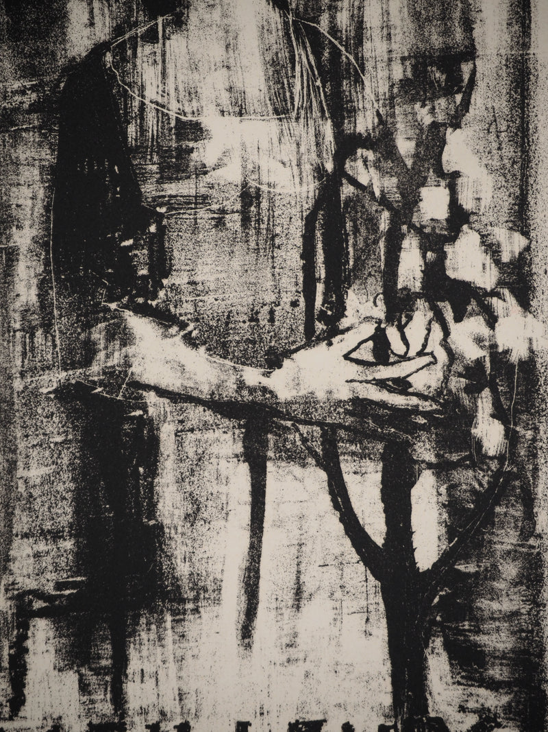 Jean JANSEM : Jeune paysanne , Lithographie originale (photo de détail 5) - Crédit photo : Galerie Art.Paris