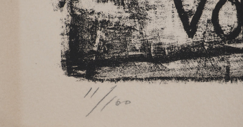 Jean JANSEM : Jeune paysanne , Lithographie originale (photo de détail 7) - Crédit photo : Galerie Art.Paris