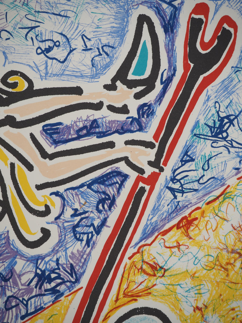 Salvador DALI : Les Vitraux : La vierge et le rhinocéros, Lithographie originale (photo de détail 5) - Crédit photo : Galerie Art.Paris
