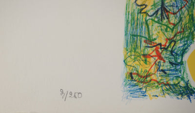 Salvador DALI : Les Vitraux : L'éléphant et la cigogne, Lithographie originale (photo de détail 6) - Crédit photo : Galerie Art.Paris