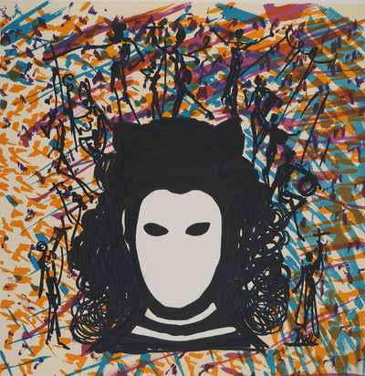 Salvador DALI : Les Vitraux : La Méduse, Lithographie originale (photo de détail 3) - Crédit photo : Galerie Art.Paris