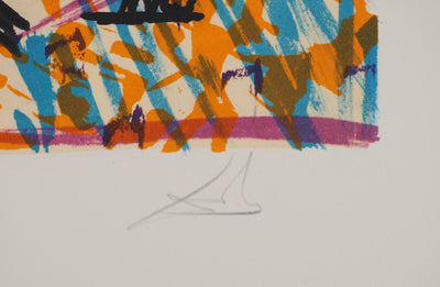 Salvador DALI : Les Vitraux : La Méduse, Lithographie originale (photo de détail 2) - Crédit photo : Galerie Art.Paris