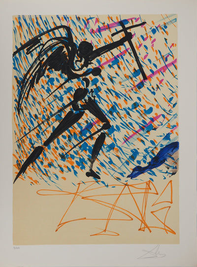 Salvador DALI : Les Vitraux : Exaltation mystique, Lithographie originale (vue générale) - Crédit photo : Galerie Art.Paris