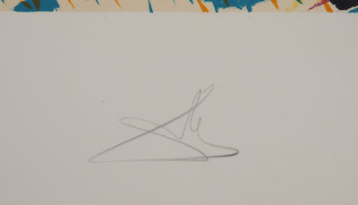 Salvador DALI : Les Vitraux : L'ange, Lithographie originale (photo de détail 2) - Crédit photo : Galerie Art.Paris