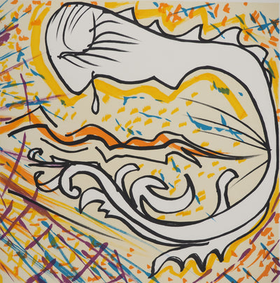 Salvador DALI : Les Vitraux : Le son de la foi, Lithographie originale (photo de détail 3) - Crédit photo : Galerie Art.Paris