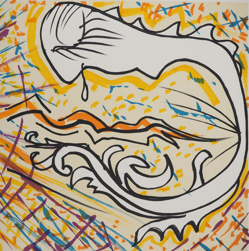 Salvador DALI : Les Vitraux : Le son de la foi, Lithographie originale (photo de détail 3) - Crédit photo : Galerie Art.Paris