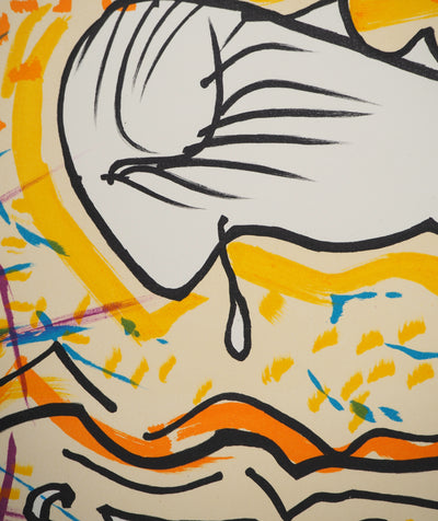 Salvador DALI : Les Vitraux : Le son de la foi, Lithographie originale (photo de détail 4) - Crédit photo : Galerie Art.Paris