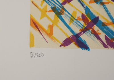 Salvador DALI : Les Vitraux : Le son de la foi, Lithographie originale (photo de détail 6) - Crédit photo : Galerie Art.Paris