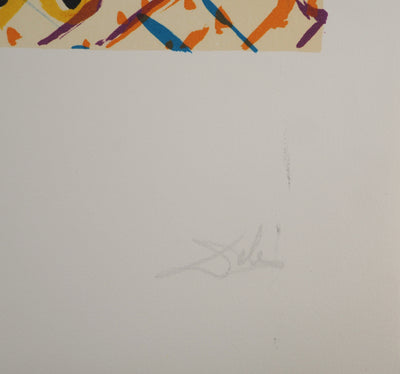 Salvador DALI : Les Vitraux : Le son de la foi, Lithographie originale (photo de détail 2) - Crédit photo : Galerie Art.Paris