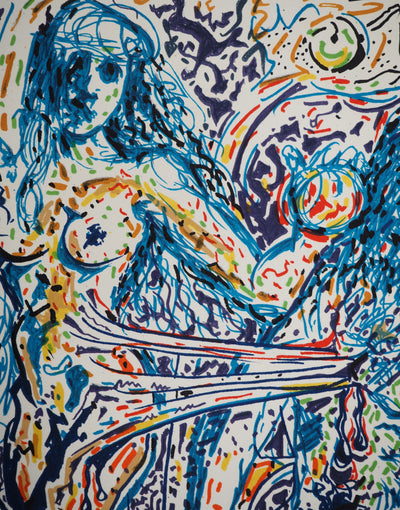 Salvador DALI : Les Vitraux : Le Paradis perdu, Lithographie originale (photo de détail 4) - Crédit photo : Galerie Art.Paris