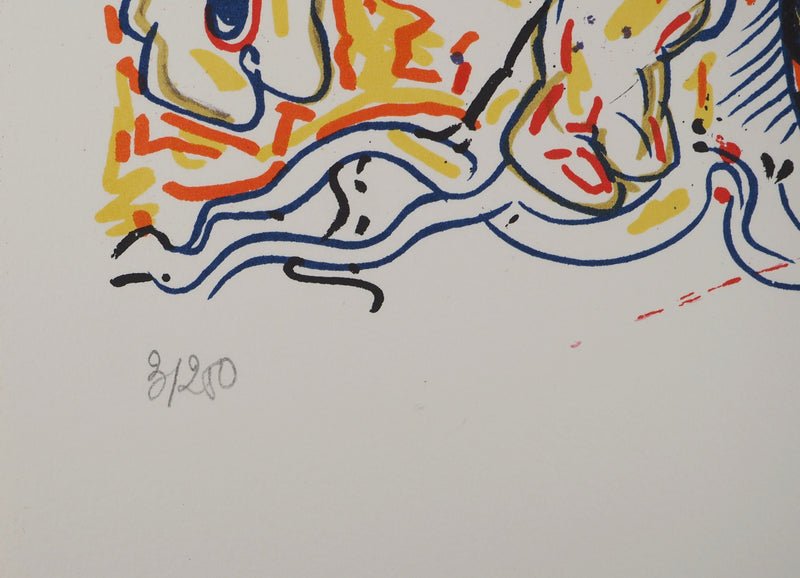 Salvador DALI : Les Vitraux : Le Paradis perdu, Lithographie originale (photo de détail 6) - Crédit photo : Galerie Art.Paris