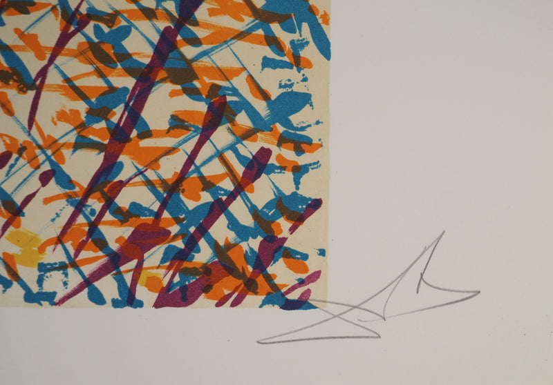 Salvador DALI : Les Vitraux : Le pouvoir de la croix, Lithographie originale (photo de détail 2) - Crédit photo : Galerie Art.Paris