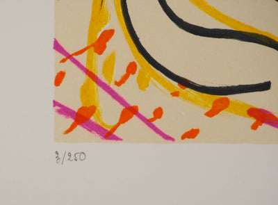 Salvador DALI : Les Vitraux : Les amants, Lithographie originale (photo de détail 6) - Crédit photo : Galerie Art.Paris