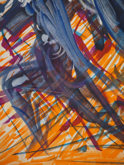 Salvador DALI : Les Vitraux : L'Archange, Lithographie originale (photo de détail 5) - Crédit photo : Galerie Art.Paris