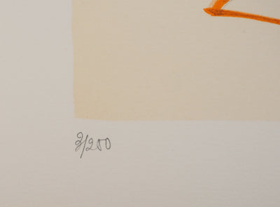 Salvador DALI : Les Vitraux : L'Archange, Lithographie originale (photo de détail 6) - Crédit photo : Galerie Art.Paris