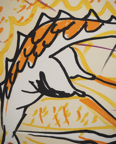 Salvador DALI : Les Vitraux : L'hermaphrodite, Lithographie originale (photo de détail 6) - Crédit photo : Galerie Art.Paris