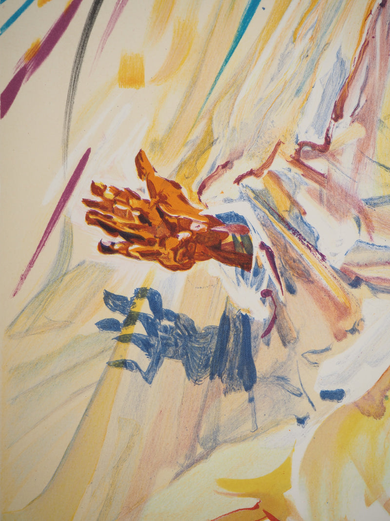 Salvador DALI : Les Vitraux : La Madone, Lithographie originale (photo de détail 5) - Crédit photo : Galerie Art.Paris