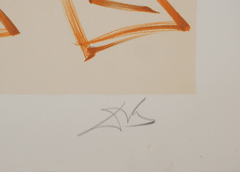 Salvador DALI : Les Vitraux : La Madone, Lithographie originale (photo de détail 2) - Crédit photo : Galerie Art.Paris