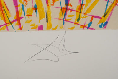 Salvador DALI : Les Vitraux : Les montres molles, Lithographie originale (photo de détail 8) - Crédit photo : Galerie Art.Paris