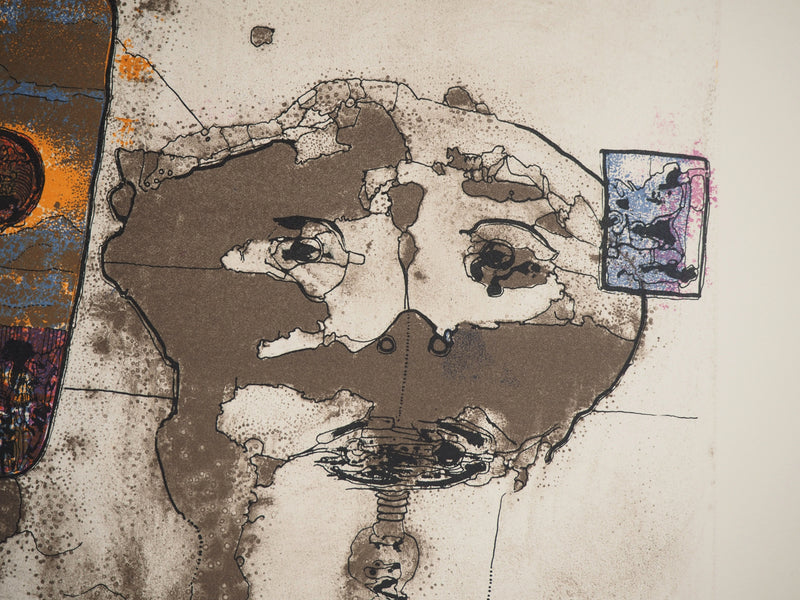 Jean-Pierre VIELFAURE : Composition abstraite, Lithographie originale (photo de détail 5) - Crédit photo : Galerie Art.Paris