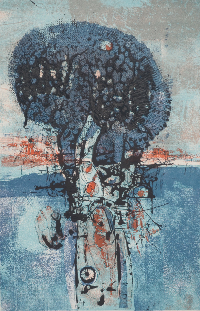 Jean-Pierre VIELFAURE : Entre ciel et terre, Lithographie originale (photo de détail 3) - Crédit photo : Galerie Art.Paris