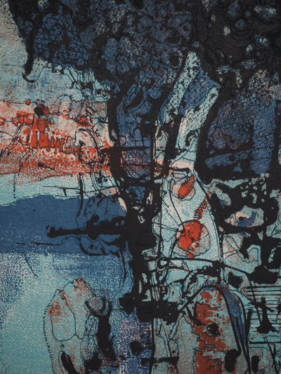 Jean-Pierre VIELFAURE : Entre ciel et terre, Lithographie originale (photo de détail 5) - Crédit photo : Galerie Art.Paris